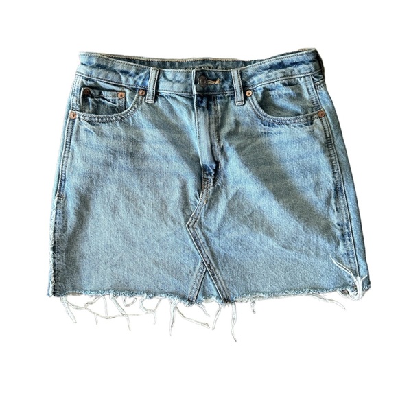 American Eagle Outfitters Denim High Waisted Mini Skirt - Picture 1 of 3